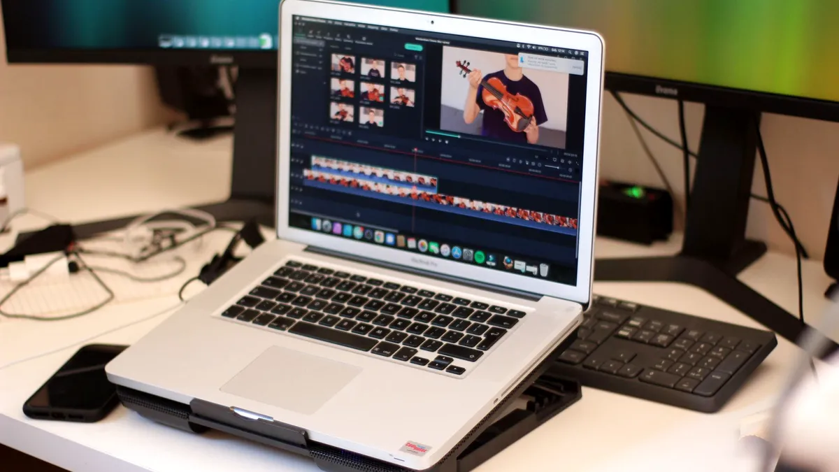 Mac computer used for a Blu-ray conversion workflow