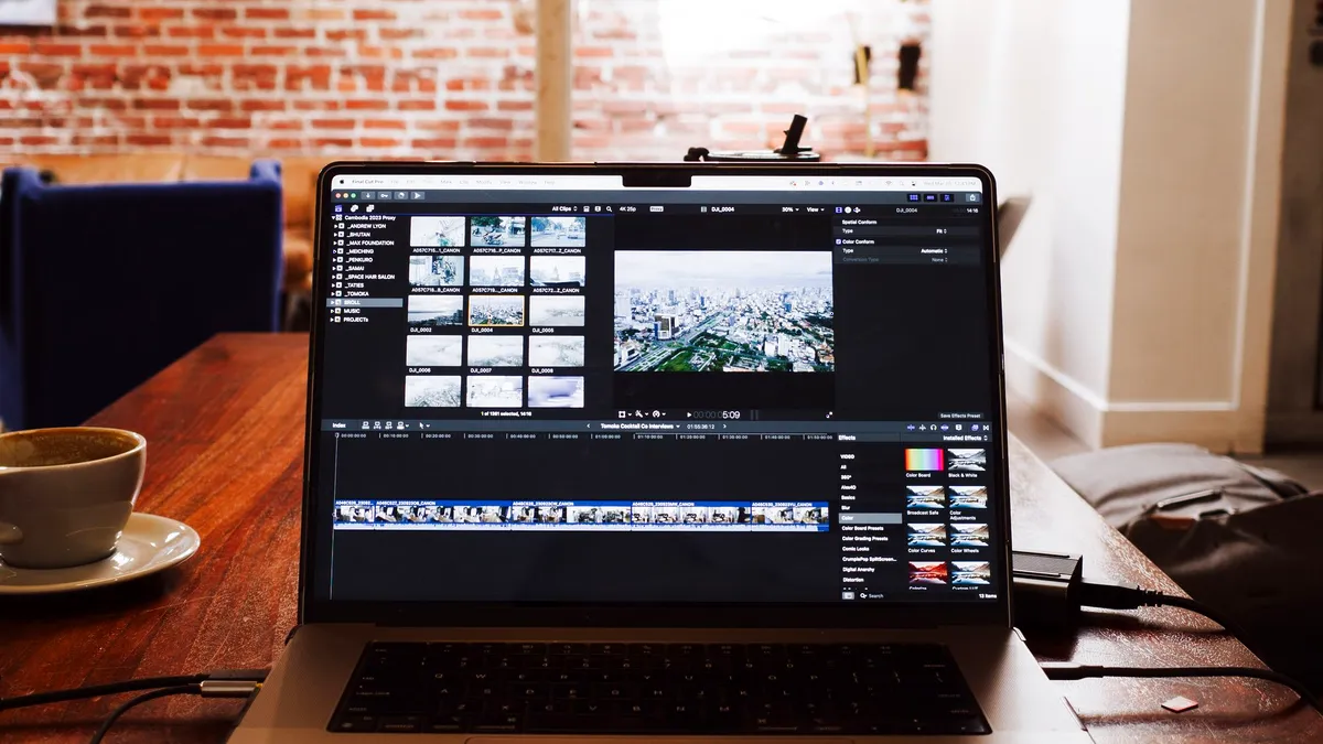 DVD footage displayed in desktop editing software