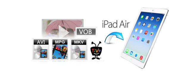 AVI, MKV, MPG, and VOB video prepared for iPad