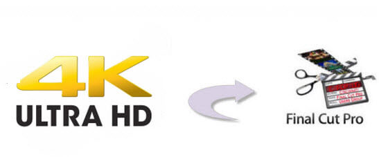 4K footage prepared for a Final Cut Pro editing workflow