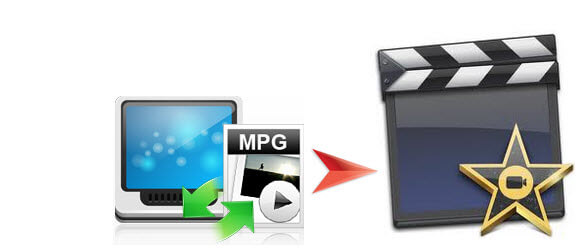 MPG footage prepared for an iMovie editing project